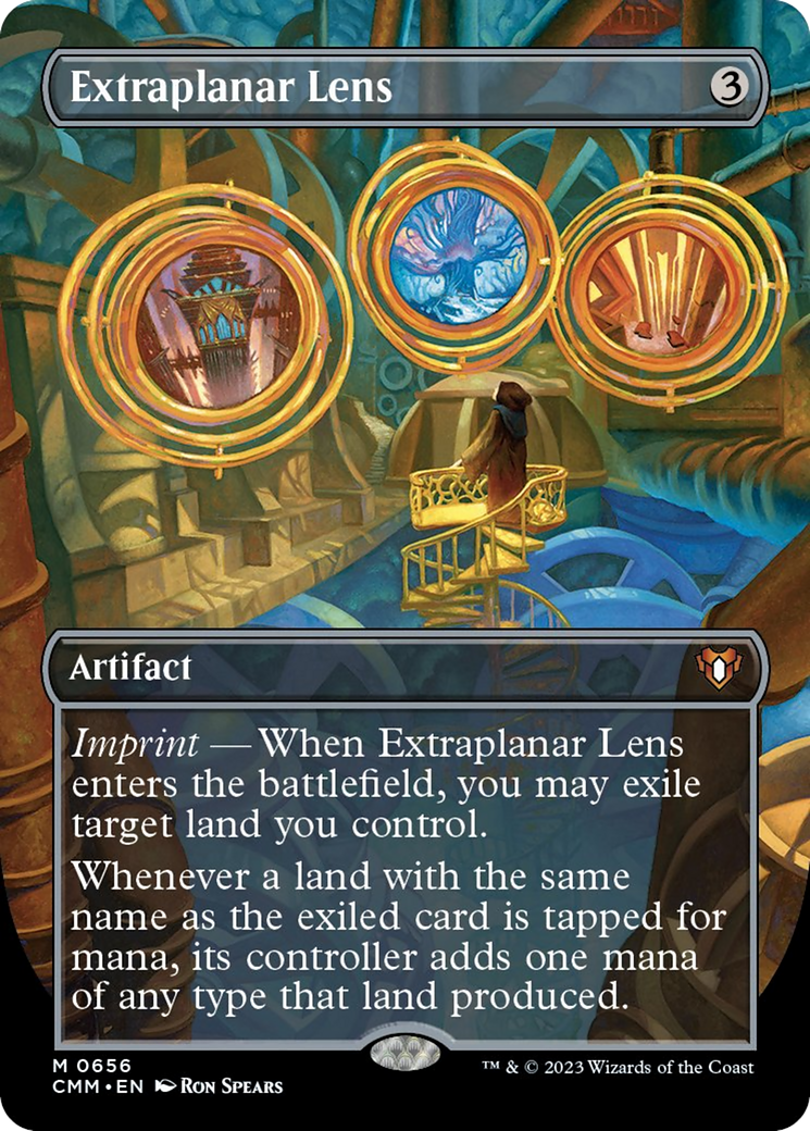 Extraplanar Lens (Borderless Alternate Art) [Commander Masters] | Gamers Paradise