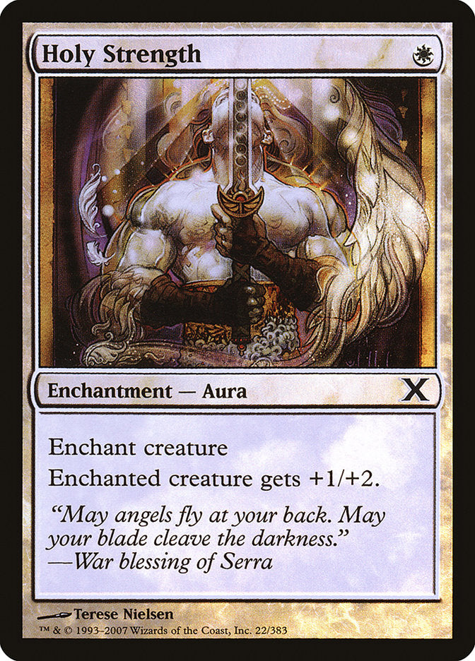 Holy Strength (Premium Foil) [Tenth Edition] | Gamers Paradise