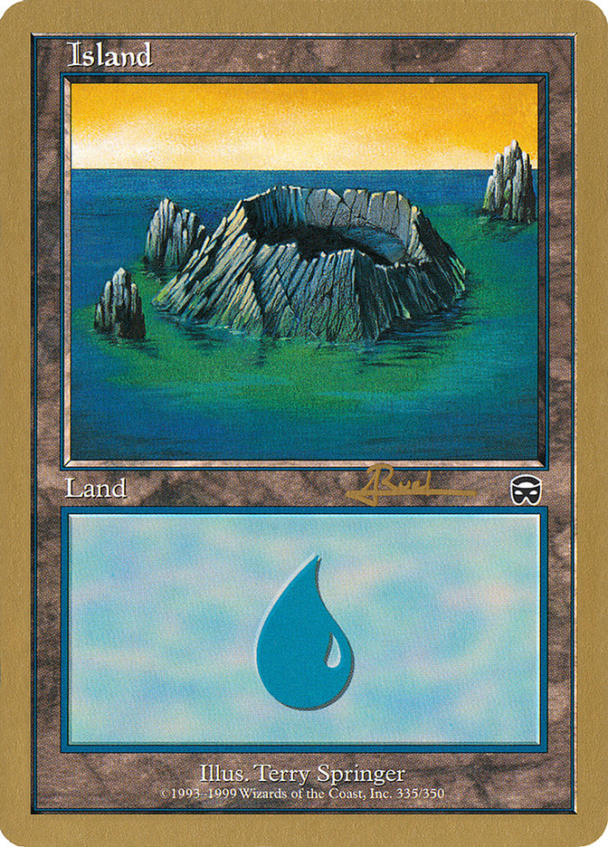 Island (335) (Antoine Ruel) [World Championship Decks 2001] | Gamers Paradise