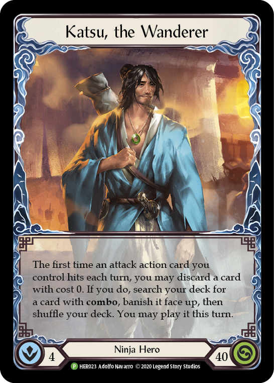 Katsu, the Wanderer [HER023] (Promo)  1st Edition Rainbow Foil | Gamers Paradise