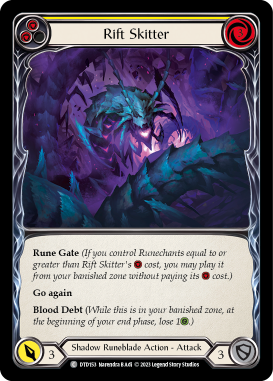Rift Skitter (Yellow) [DTD153] (Dusk Till Dawn)  Rainbow Foil | Gamers Paradise
