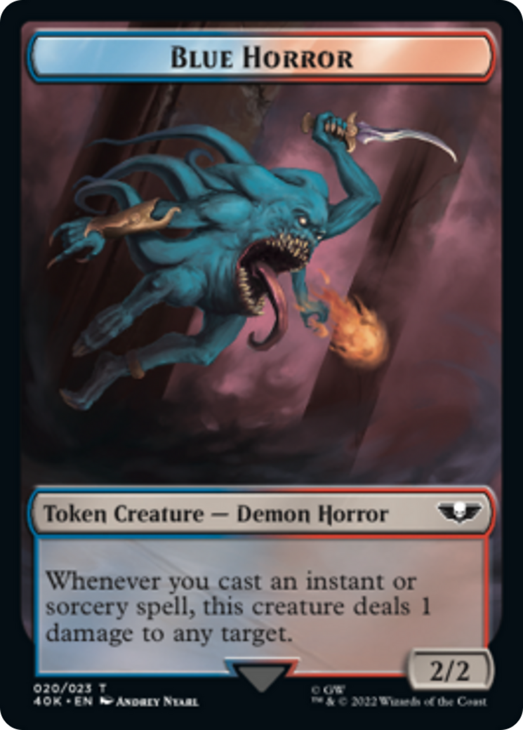 Spawn // Blue Horror Double-Sided Token [Warhammer 40,000 Tokens] | Gamers Paradise