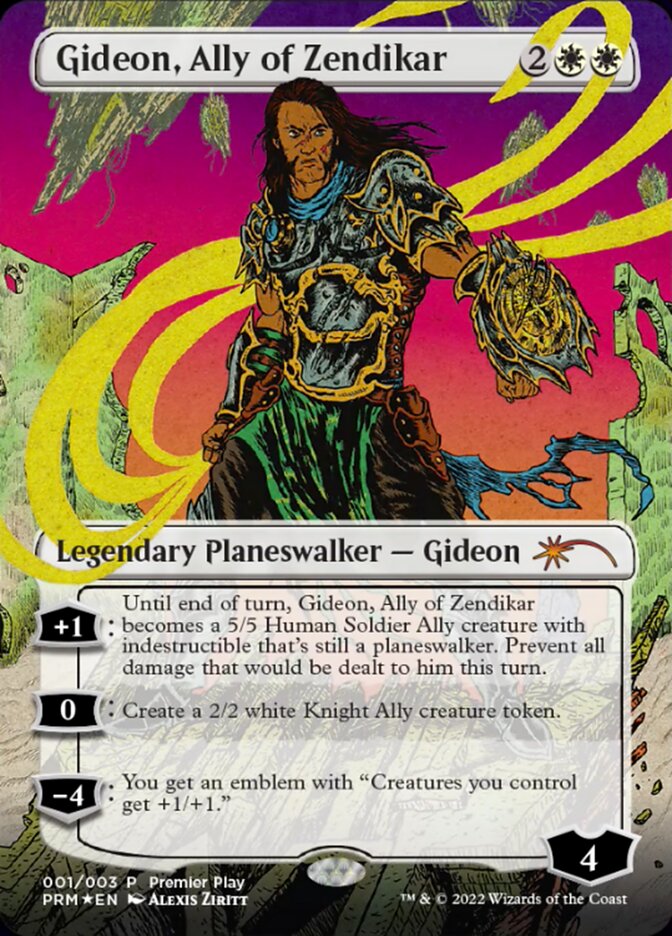 Gideon, Ally of Zendikar (Borderless) [Regional Championship Qualifiers 2022] | Gamers Paradise