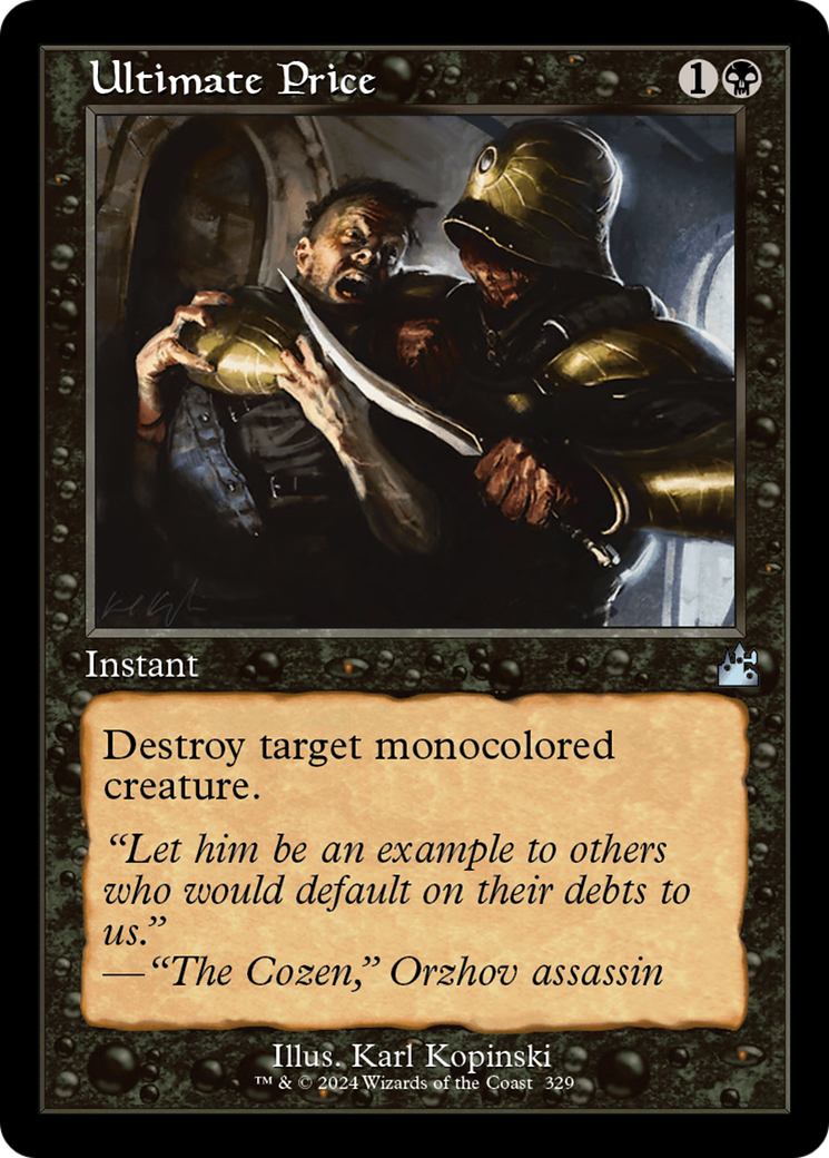 Ultimate Price (Retro Frame) [Ravnica Remastered] | Gamers Paradise