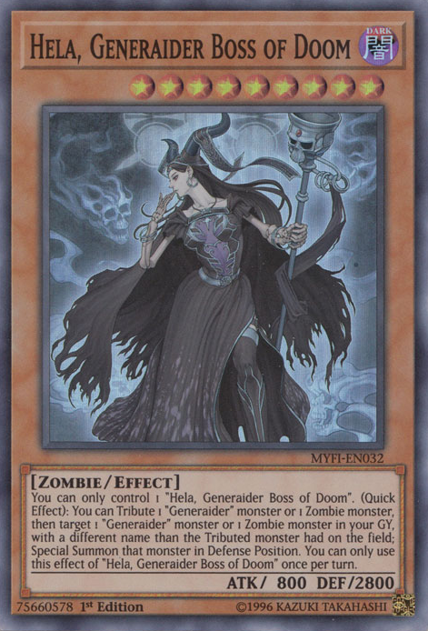 Hela, Generaider Boss of Doom [MYFI-EN032] Super Rare | Gamers Paradise