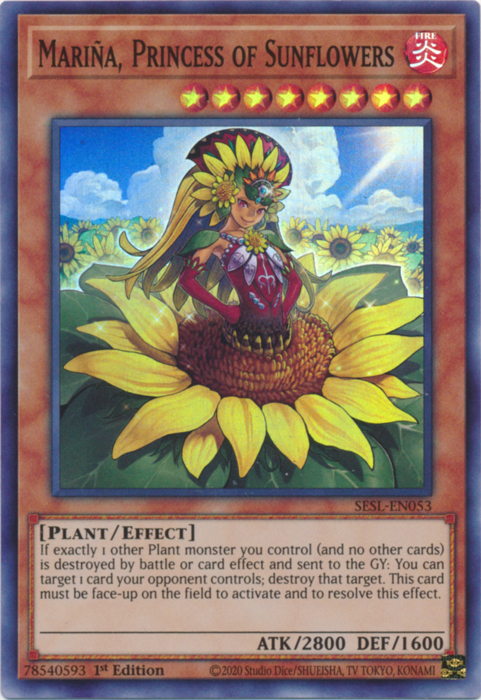 Marina, Princess of Sunflowers [SESL-EN053] Super Rare | Gamers Paradise