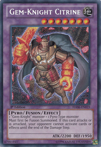 Gem-Knight Citrine [HA06-EN019] Secret Rare | Gamers Paradise