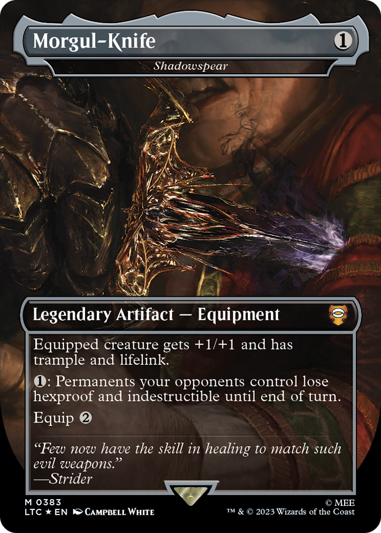 Morgul-Knife - Shadowspear (Surge Foil) [The Lord of the Rings: Tales of Middle-Earth Commander] | Gamers Paradise