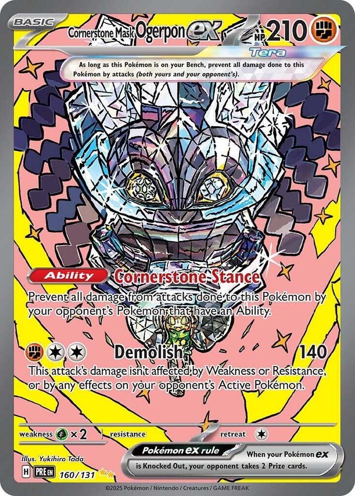 Cornerstone Mask Ogerpon ex (160/131) [Scarlet & Violet: Prismatic Evolutions] | Gamers Paradise