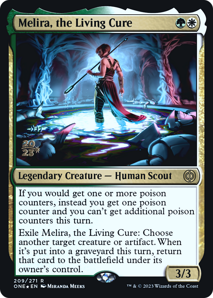Melira, the Living Cure [Phyrexia: All Will Be One Prerelease Promos] | Gamers Paradise