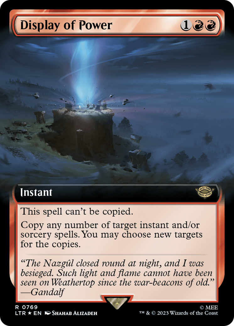 Display of Power (Extended Art) (Surge Foil) [The Lord of the Rings: Tales of Middle-Earth] | Gamers Paradise