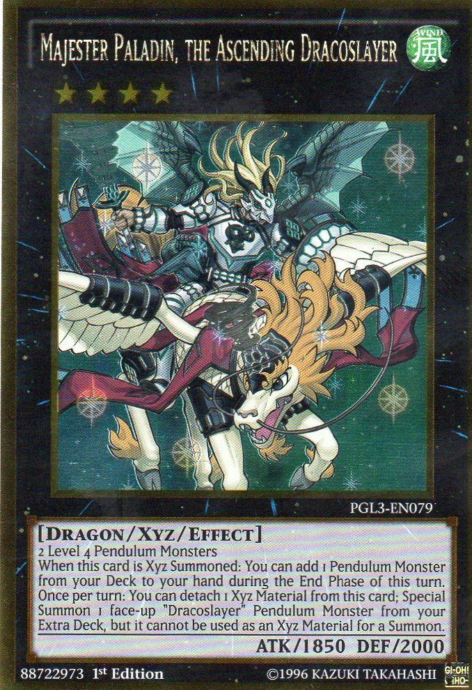 Majester Paladin, the Ascending Dracoslayer [PGL3-EN079] Gold Rare | Gamers Paradise