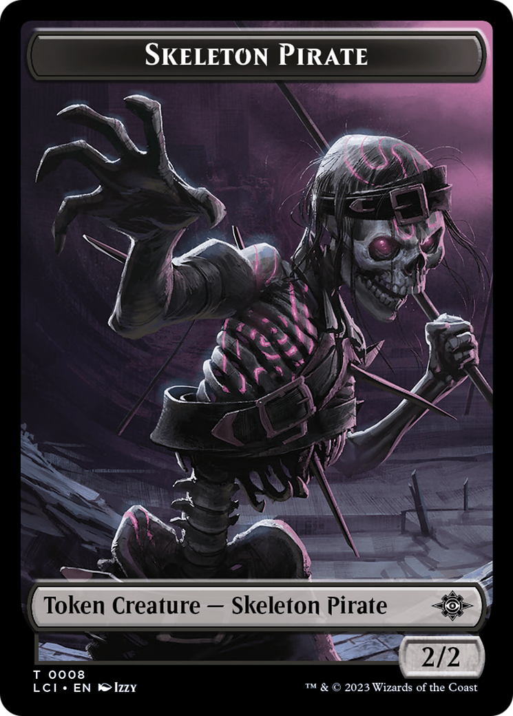 Skeleton Pirate Token [The Lost Caverns of Ixalan Tokens] | Gamers Paradise