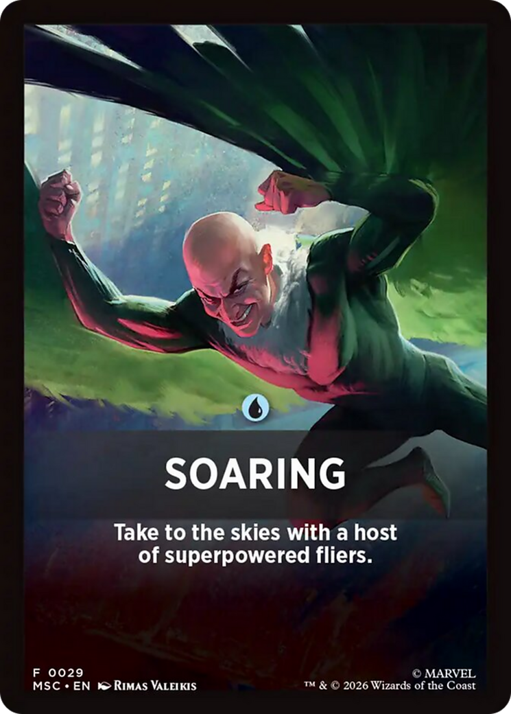 Soaring Theme Card [Marvel Super Heroes Commander] | Gamers Paradise