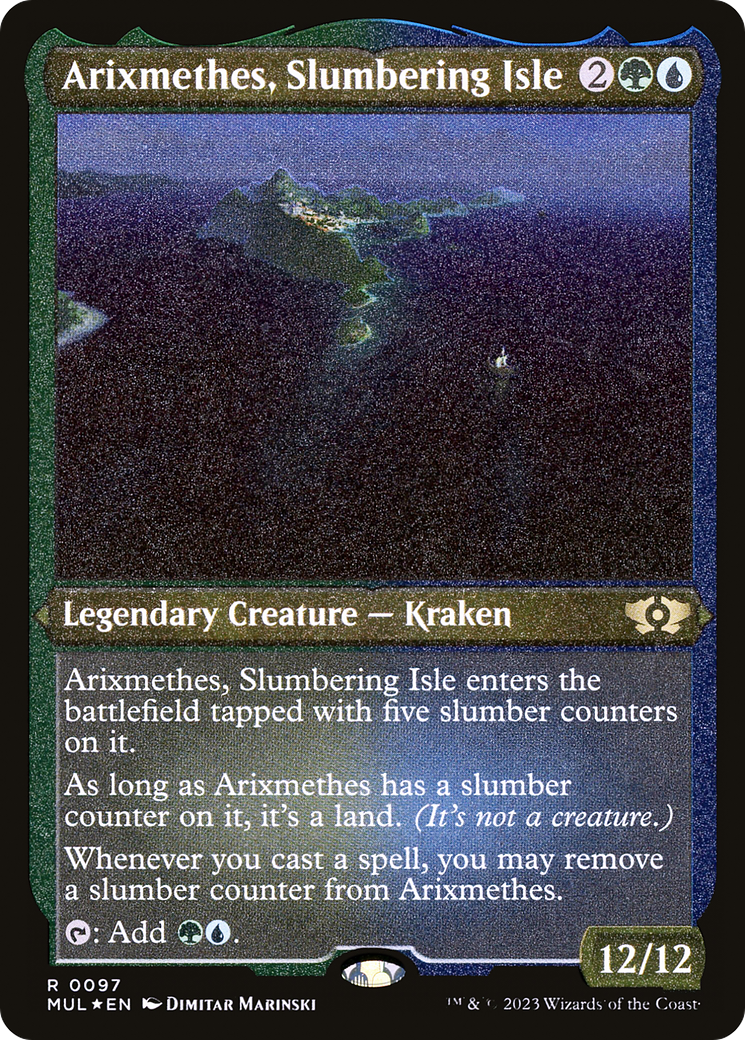 Arixmethes, Slumbering Isle (Foil Etched) [Multiverse Legends] | Gamers Paradise