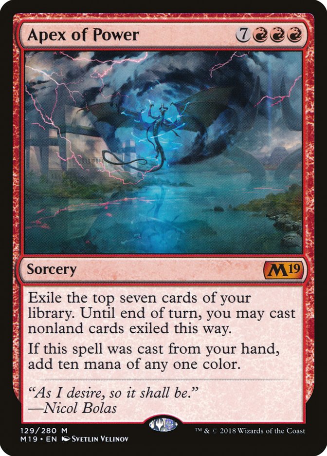 Apex of Power [Core Set 2019] | Gamers Paradise