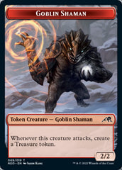 Samurai // Goblin Shaman Double-Sided Token [Kamigawa: Neon Dynasty Tokens] | Gamers Paradise