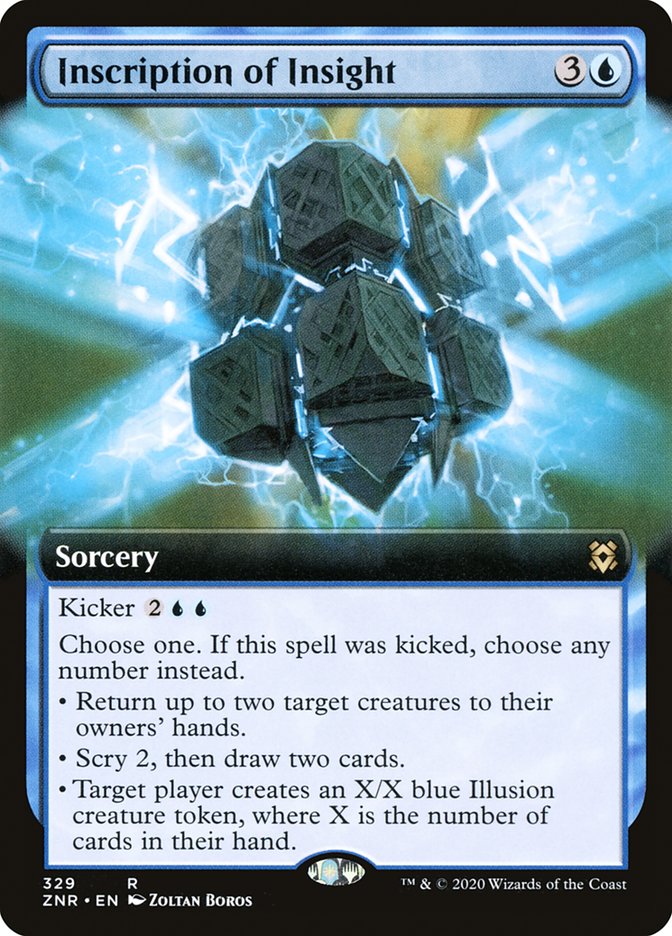 Inscription of Insight (Extended Art) [Zendikar Rising] | Gamers Paradise