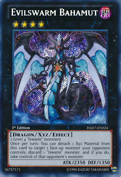 Evilswarm Bahamut [HA07-EN024] Secret Rare | Gamers Paradise