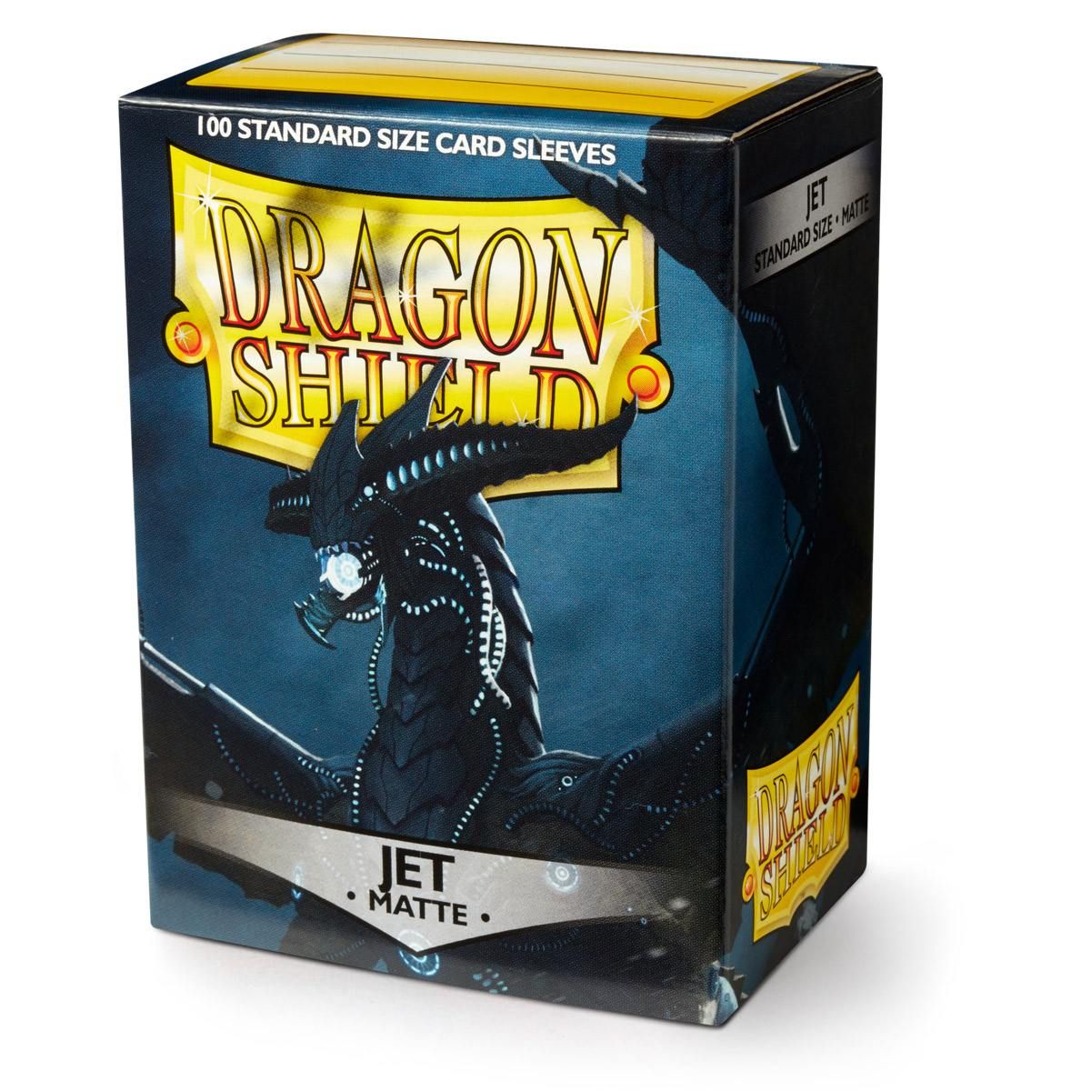 Dragon Shield: Standard 100ct Sleeves - Jet (Matte) | Gamers Paradise