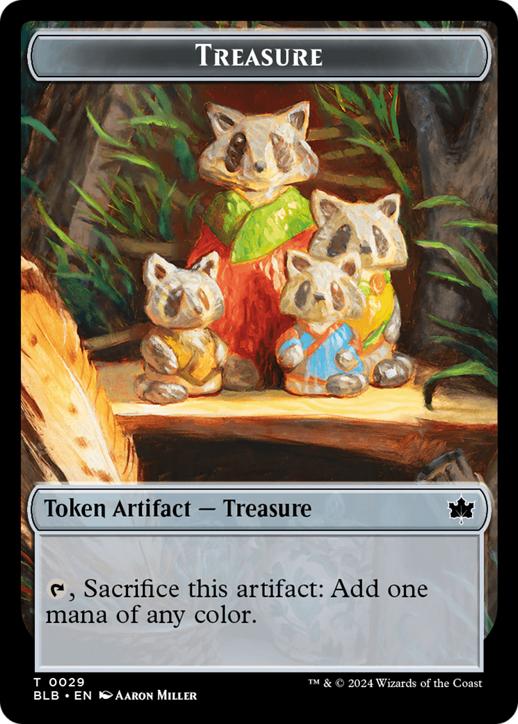 Rabbit // Treasure Double-Sided Token [Bloomburrow Tokens] | Gamers Paradise