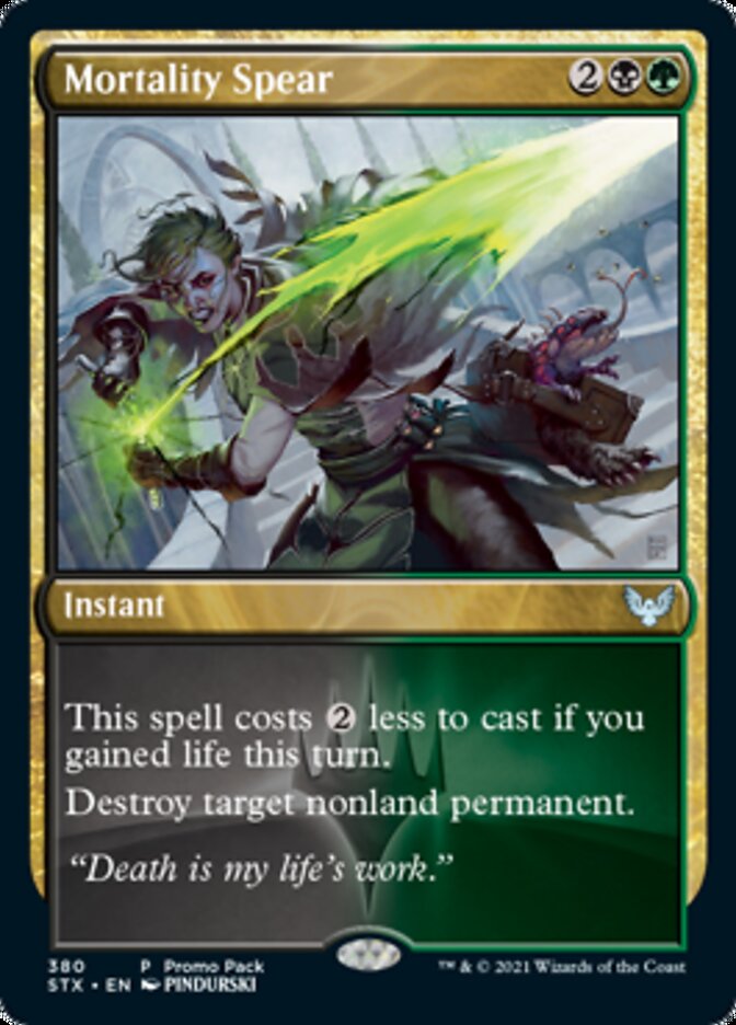 Mortality Spear (Promo Pack) [Strixhaven: School of Mages Promos] | Gamers Paradise