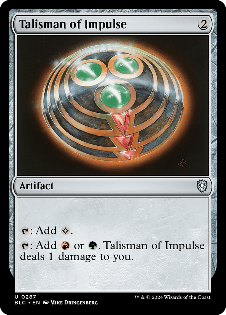 Talisman of Impulse [Bloomburrow Commander] | Gamers Paradise