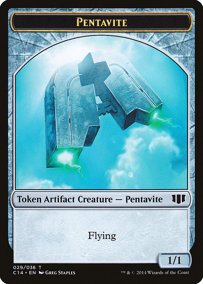 Myr // Pentavite Double-Sided Token [Commander 2014 Tokens] | Gamers Paradise