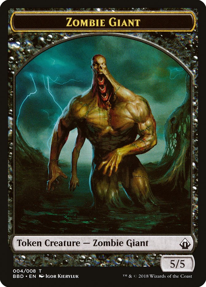 Zombie Giant Token [Battlebond Tokens] | Gamers Paradise