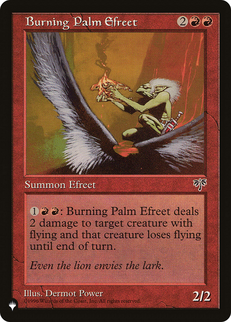 Burning Palm Efreet [The List Reprints] | Gamers Paradise