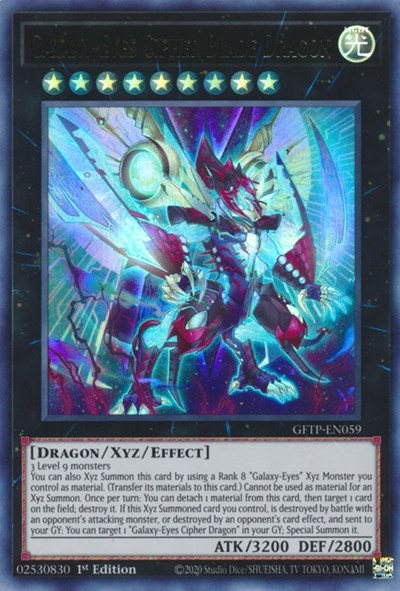 Galaxy-Eyes Cipher Blade Dragon [GFTP-EN059] Ultra Rare | Gamers Paradise