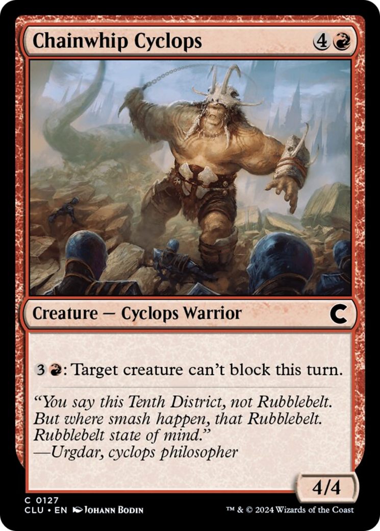 Chainwhip Cyclops [Ravnica: Clue Edition] | Gamers Paradise