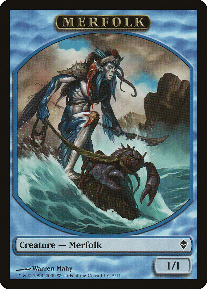 Merfolk Token [Zendikar Tokens] | Gamers Paradise