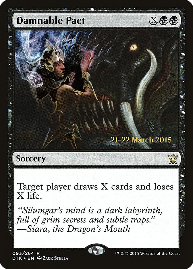 Damnable Pact [Dragons of Tarkir Prerelease Promos] | Gamers Paradise