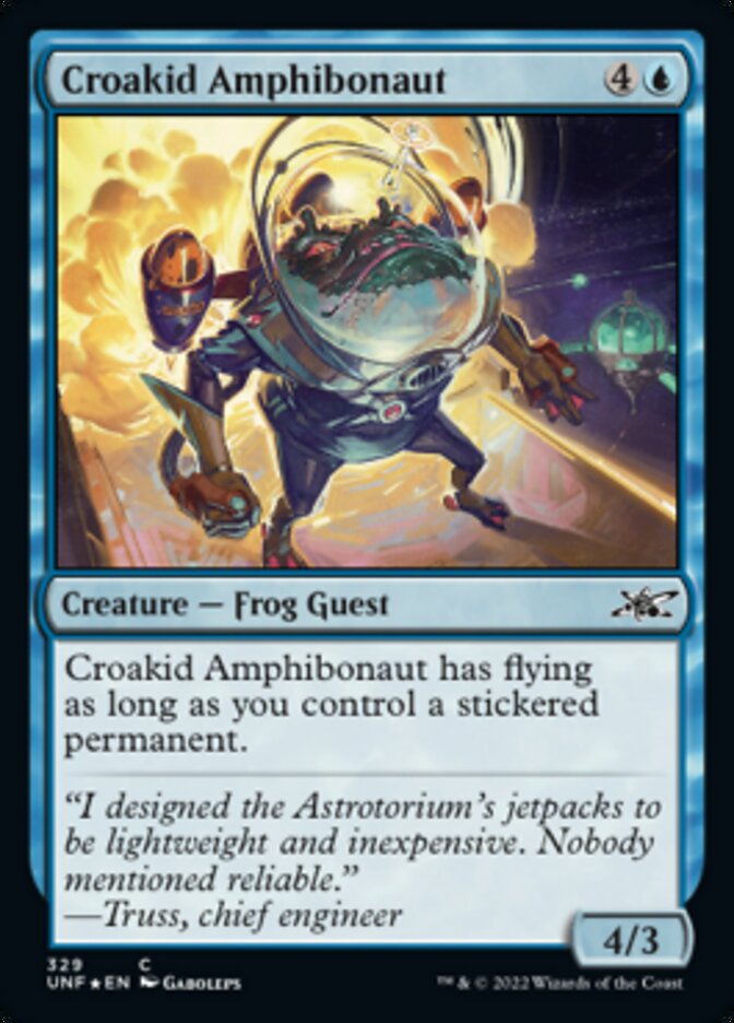 Croakid Amphibonaut (Galaxy Foil) [Unfinity] | Gamers Paradise