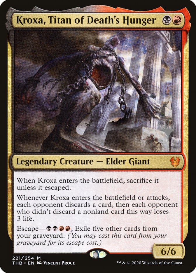 Kroxa, Titan of Death's Hunger (Promo Pack) [Theros Beyond Death Promos] | Gamers Paradise