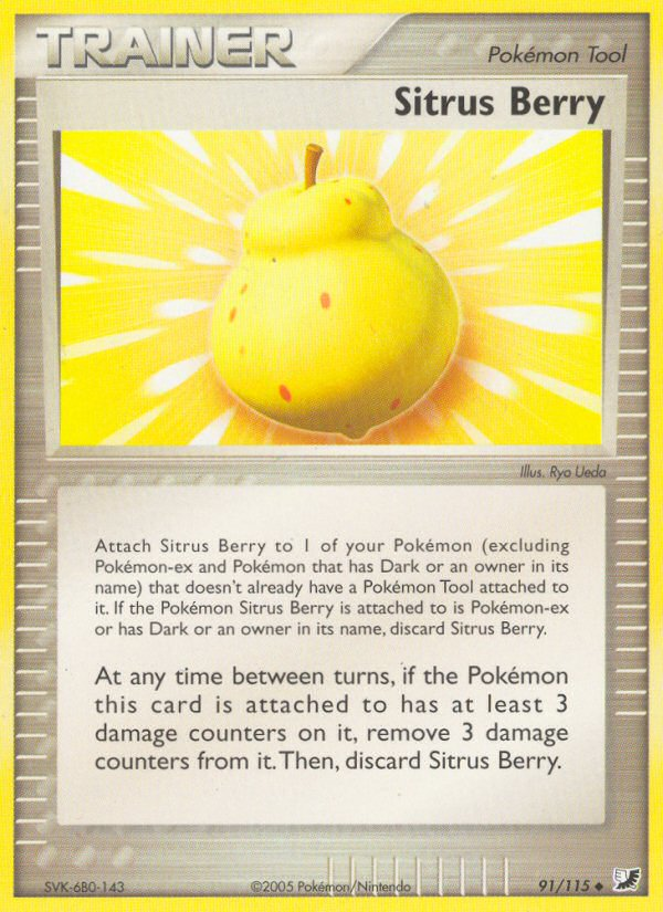 Sitrus Berry (91/115) [EX: Unseen Forces] | Gamers Paradise