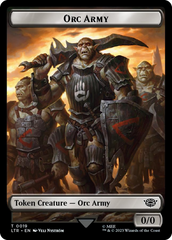 Orc Army (0019) // Food (0024) Double-Sided Token (Surge Foil) [The Lord of the Rings: Tales of Middle-Earth Tokens] | Gamers Paradise