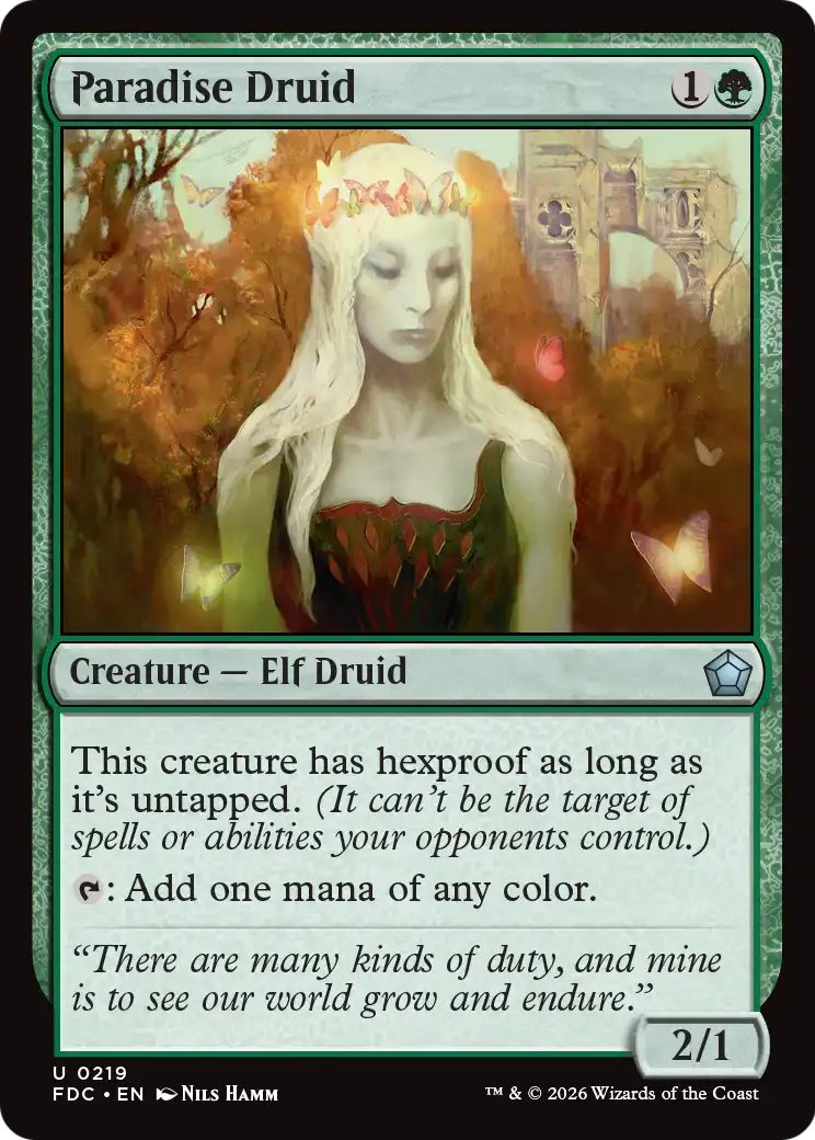 Paradise Druid [Foundations Commander] | Gamers Paradise