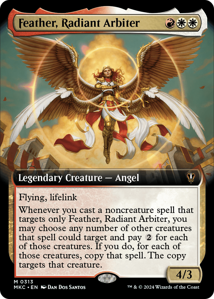 Feather, Radiant Arbiter (Extended Art) [Murders at Karlov Manor Commander] | Gamers Paradise