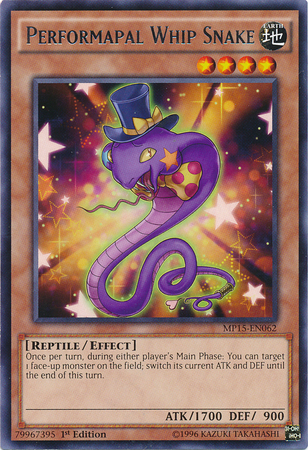 Performapal Whip Snake [MP15-EN062] Rare | Gamers Paradise