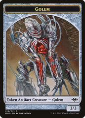 Spirit // Golem Double-Sided Token [Modern Horizons Tokens] | Gamers Paradise