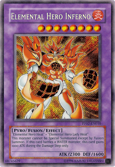 Elemental Hero Inferno [PP02-EN010] Secret Rare | Gamers Paradise