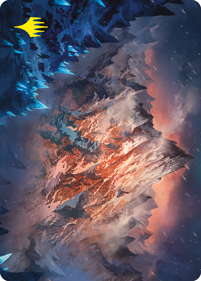 Mountain Art Card (Gold-Stamped Signature) [The Lord of the Rings: Tales of Middle-earth Art Series] | Gamers Paradise