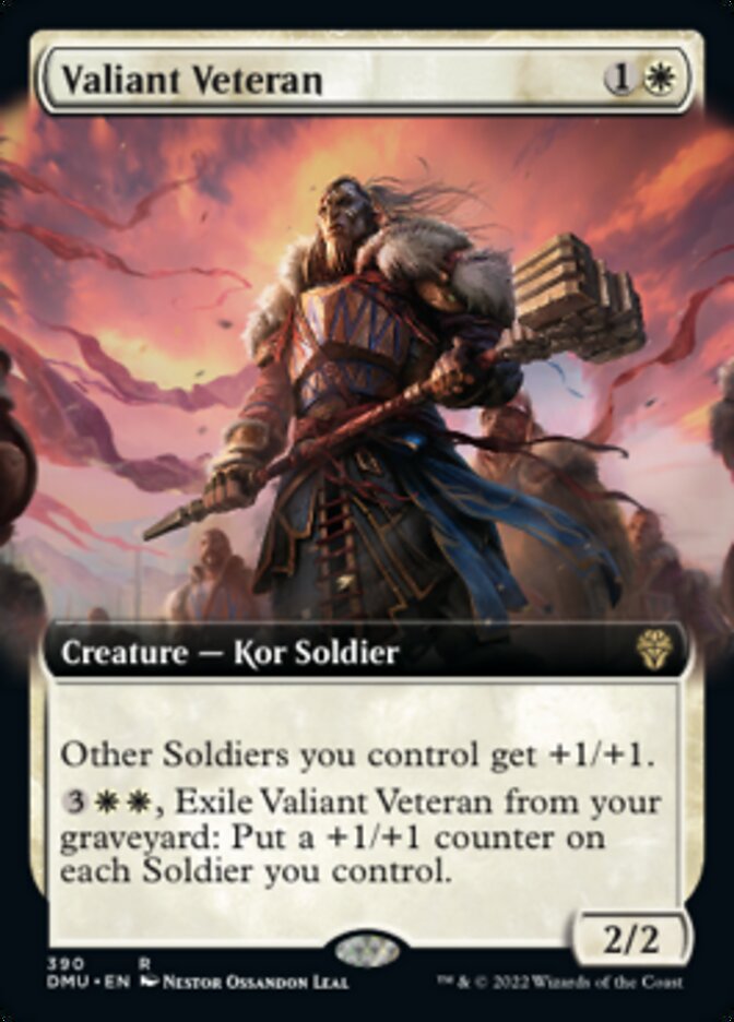 Valiant Veteran (Extended Art) [Dominaria United] | Gamers Paradise