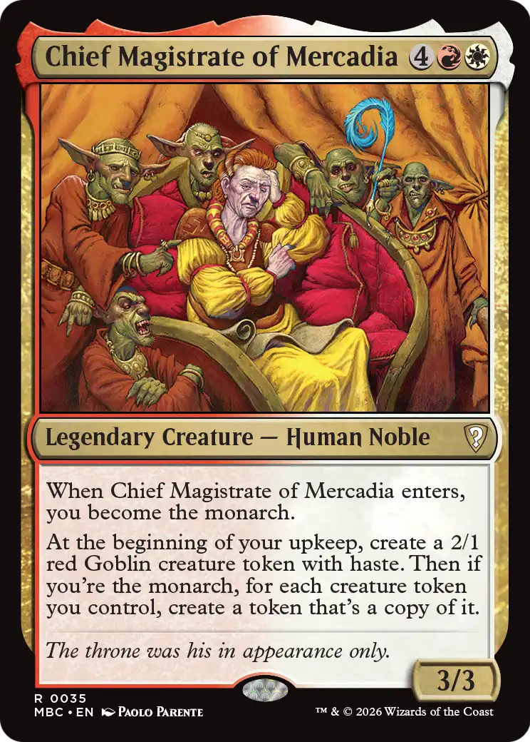 Chief Magistrate of Mercadia [Mystery Booster: Commander Edition] | Gamers Paradise