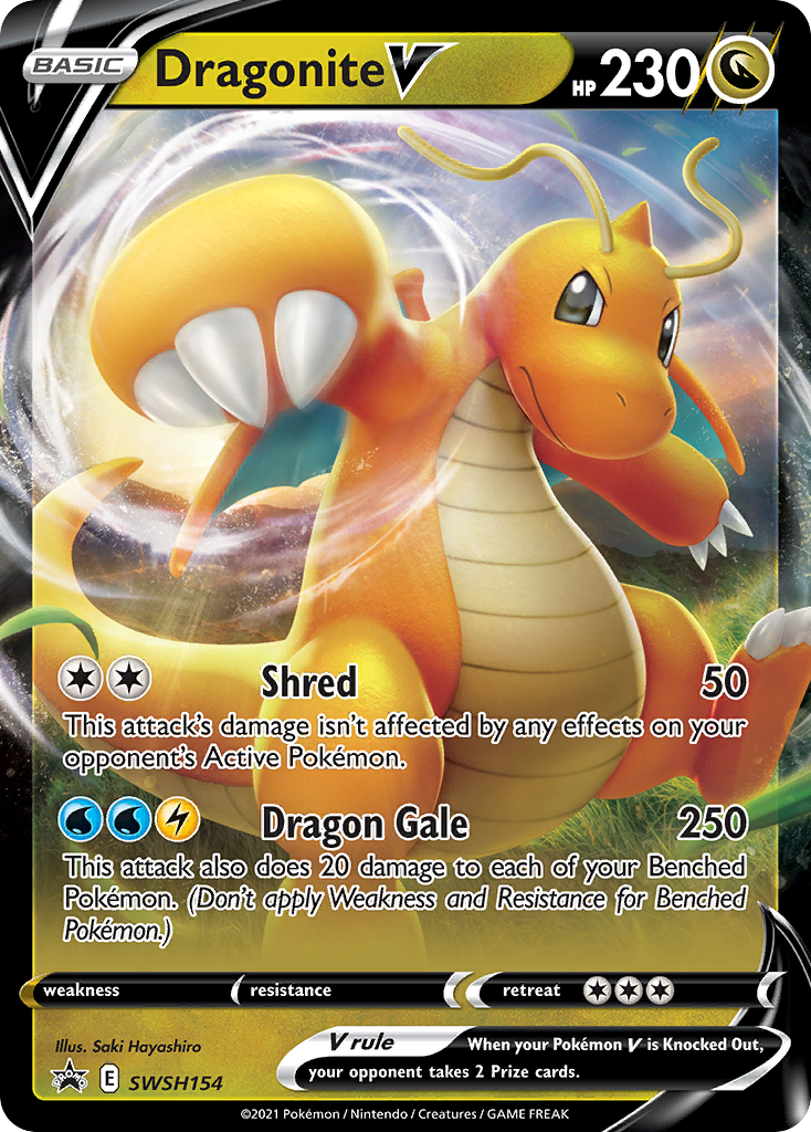 Dragonite V (SWSH154) (Jumbo Card) [Sword & Shield: Black Star Promos] | Gamers Paradise