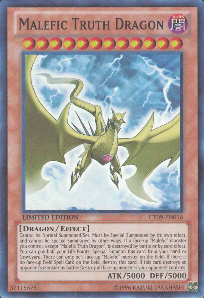 Malefic Truth Dragon [CT09-EN016] Super Rare | Gamers Paradise