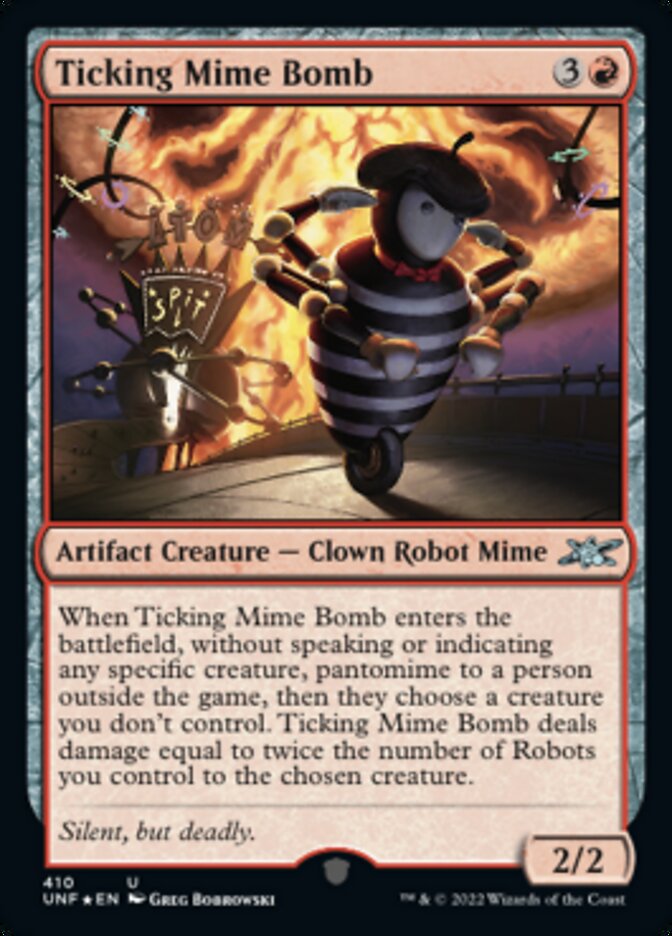 Ticking Mime Bomb (Galaxy Foil) [Unfinity] | Gamers Paradise