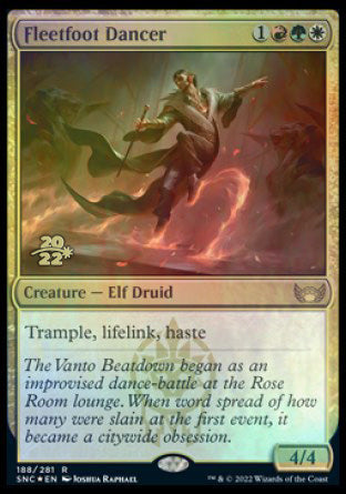 Fleetfoot Dancer [Streets of New Capenna Prerelease Promos] | Gamers Paradise
